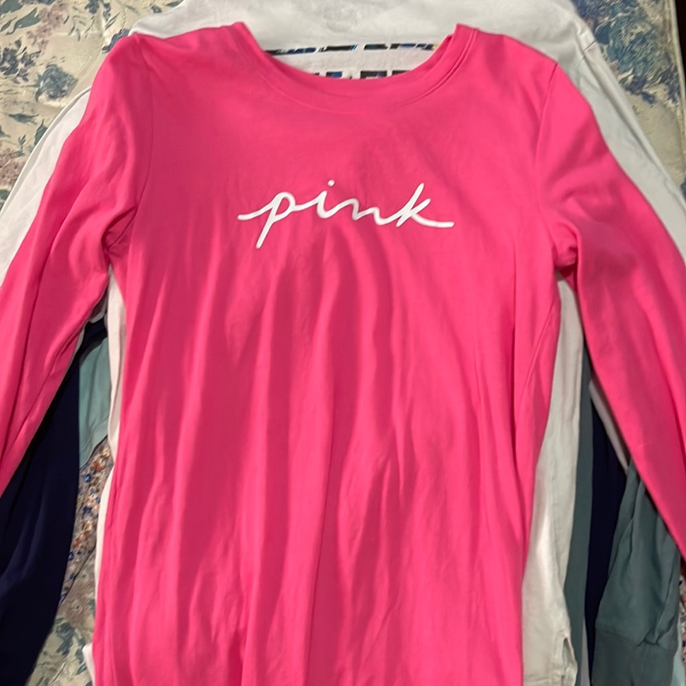 Pink Victoria’s Secret long sleeve tee